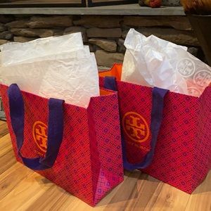 Tory Burch shopping bags